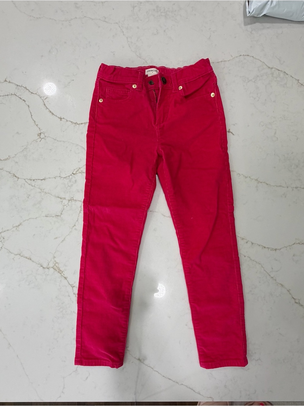 Crewcuts Girls Hot Pink Corduroy Pants Size 7